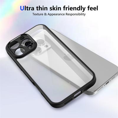 High Quality Transparent Acrylic Back Case for iPhone Samsung Galaxy Xiaomi Redmi for iPhone 16 Pro Max 15 14 Plus 13 12 11 X XR Cover Silicone Frame