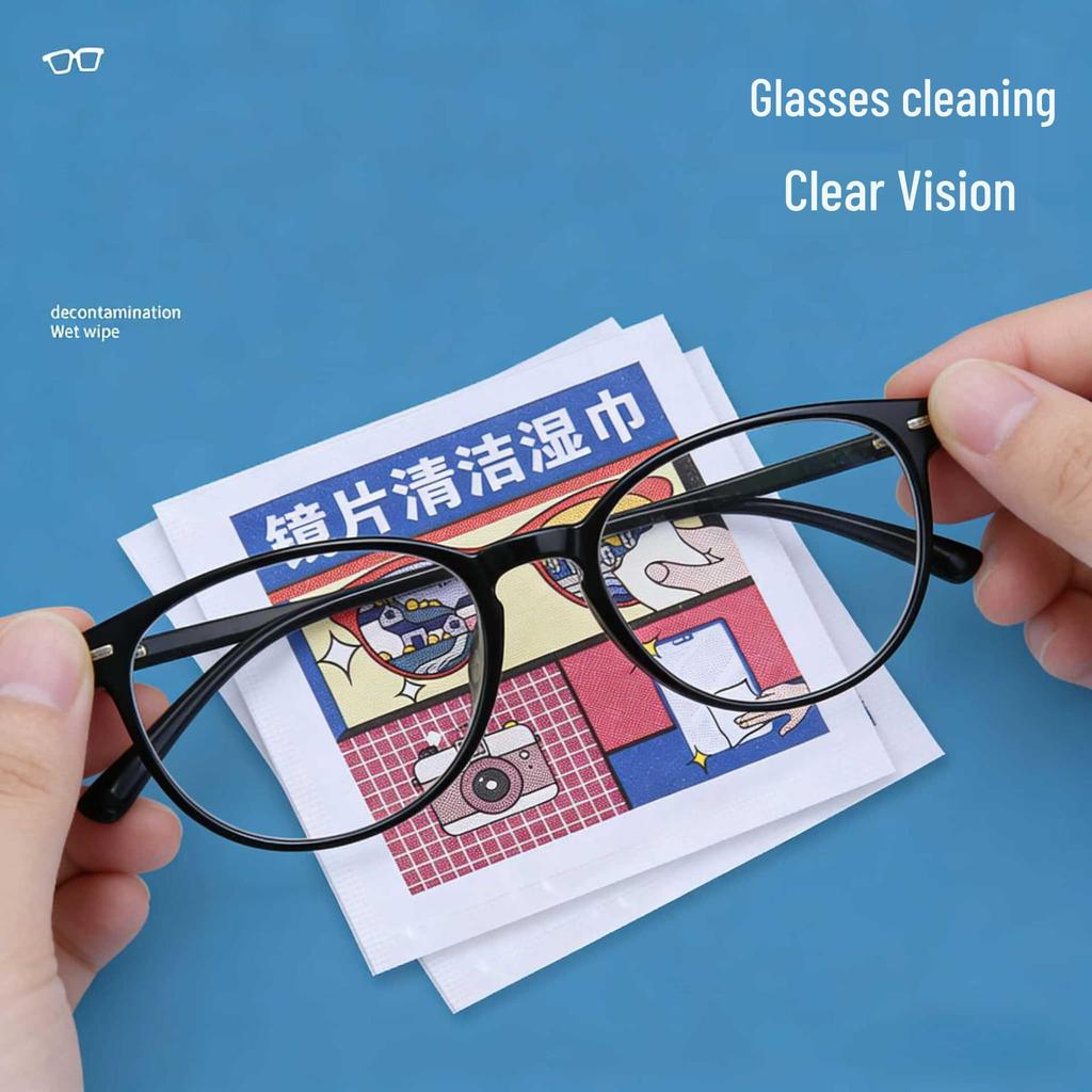 Disposable Anti-Fog Lens & Screen Cleaning Wipes for Glasses, Mirrors, and Phones