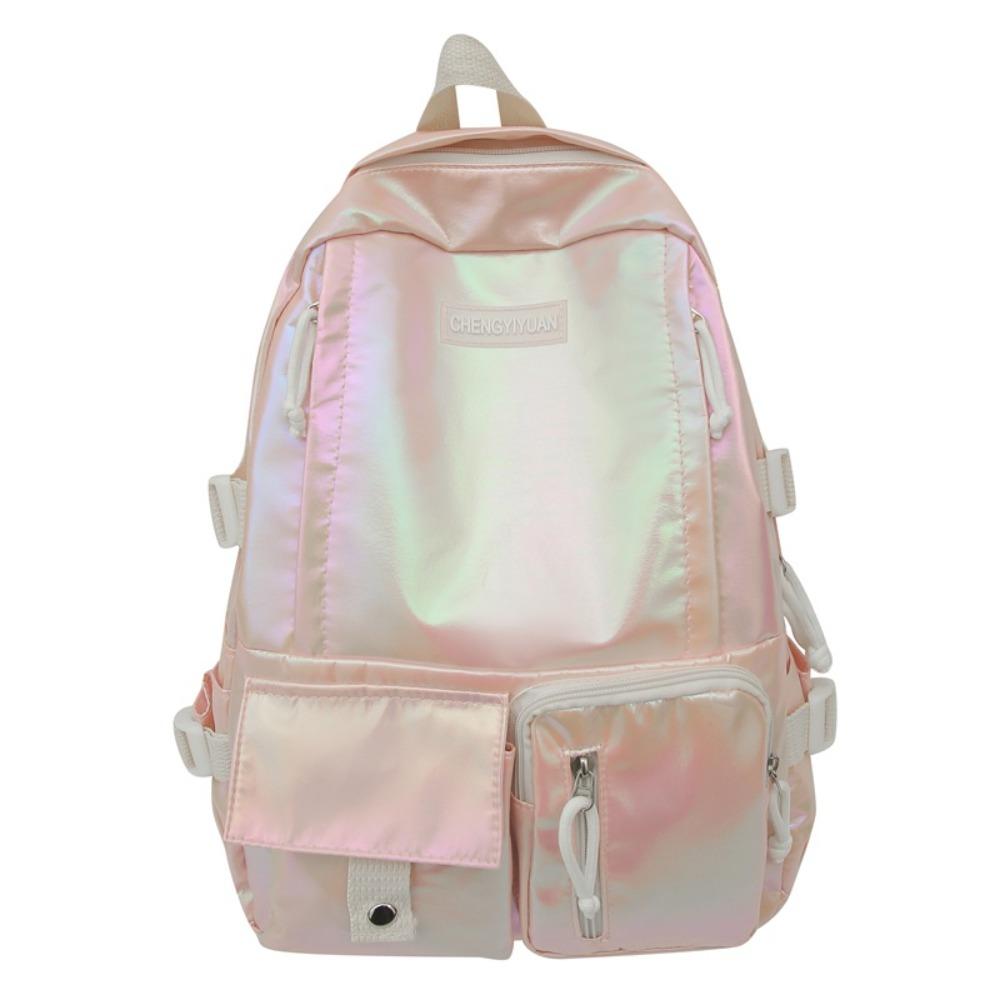 Multi-Pocket Laser  Backpack Large Capacity Shoulder Bag Creative Students School Bag  Outdoor