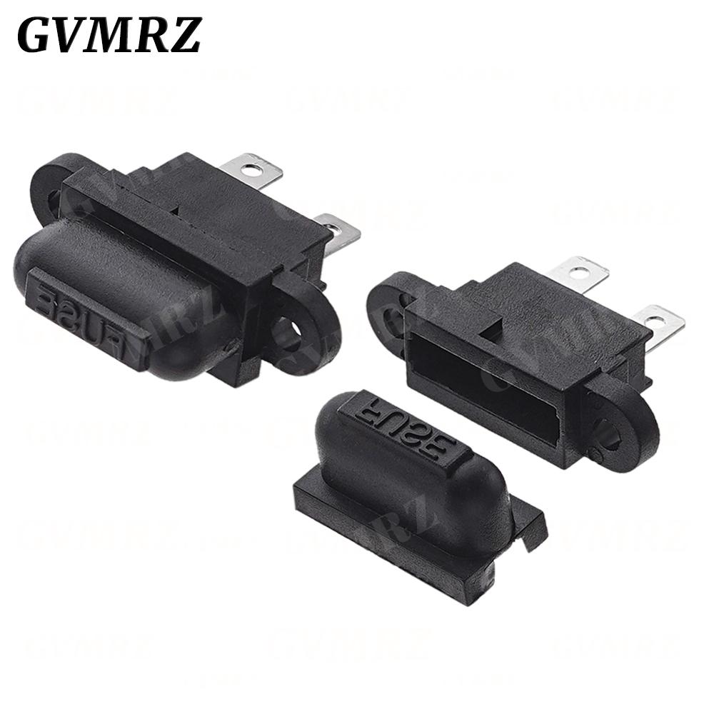 5PCS Waterproof Auto Standard Middle Fuse Holder + 1-50A Car Boat Truck ATC ATO Blade Fuse 3A 5A 10A 15A 20A 25A 30A 35A 40A 50A
