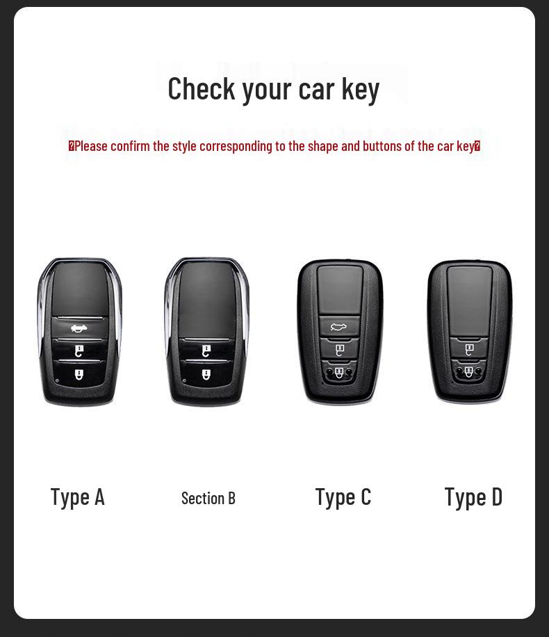 2024 Toyota Crown Highlander Suede Key Case: Three-Color Full Wrap for Men