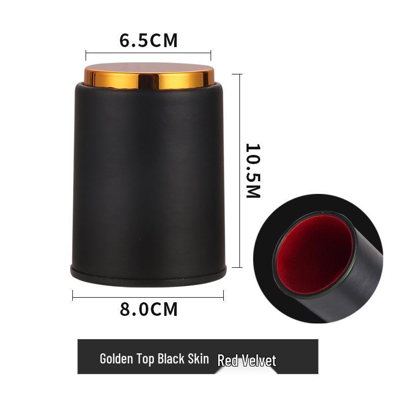 Goldener Plüsch-Stiller Leder-Würfelbecher für Bars & Kneipen