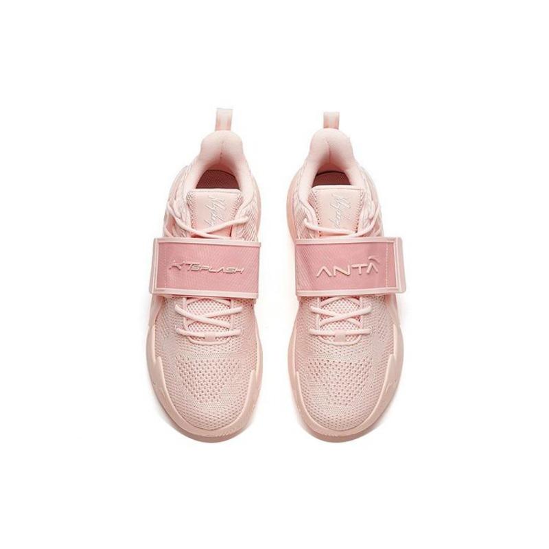 Anta Water Flower 2 Thompson KT Non-Slip Wear-Resistant Low-Top Basketball Shoes Men Basketball Shoes Cherry-Blossom-Pink 112021602S-1