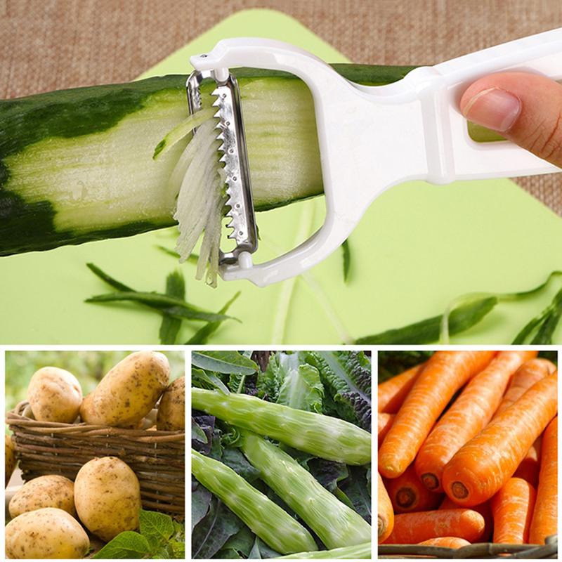 

Ручная овощерезка Картофель Морковь Жульен Овощечистка Слайсер Лезвие из нержавеющей стали Фрукторезка Ручка из АБС Пластика Домашние кухонные инструменты белый