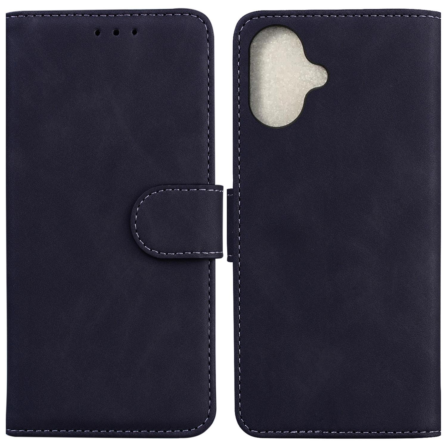 

For iPhone 16 Case Solid Color PU Leather Stand Phone Cover