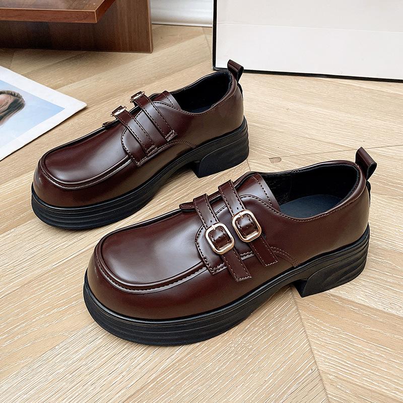 Mary Jane women's shoes British style small leather shoes 2025 autumn new single shoes college style Japanese jk platform shoes