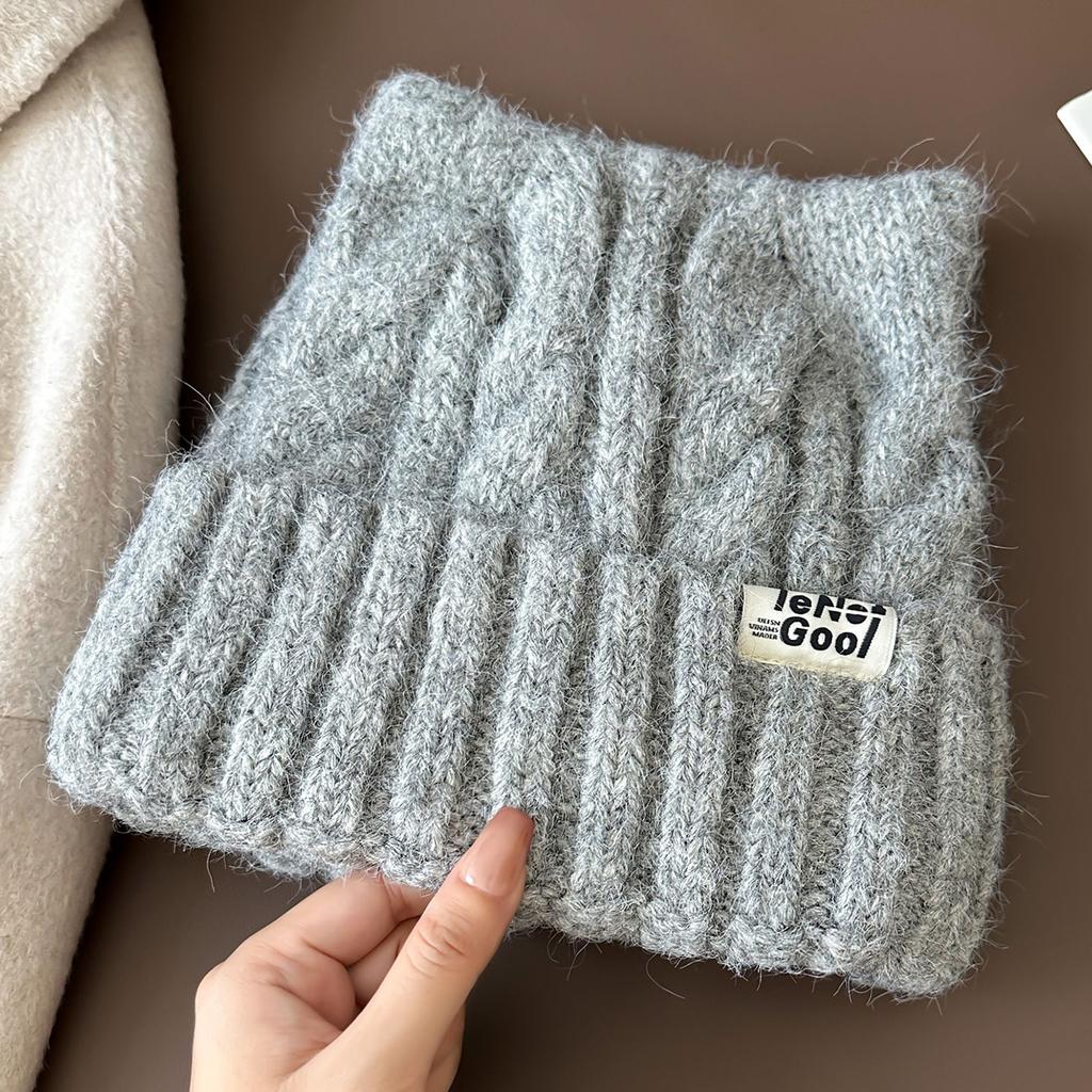 Japanese cute cat ear knitted wool hat children's season sweet versatile thickened warm ear protection pullover hat tide