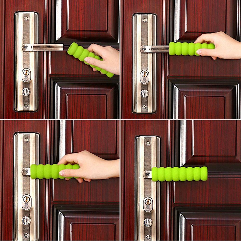 EVA Door Knob Cover Spiral Door Handle Stopper Soft Door Handle Protector  Office