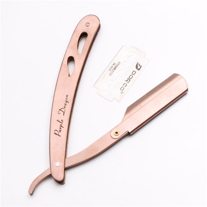 

Фиолетовый Дракон Парикмахер Бритва для Стрижки Профессиональный Парикмахерский Нож Ножи Сменный Тип Лезвия Нож Медь Одинарная Ручка Бритва Z6102