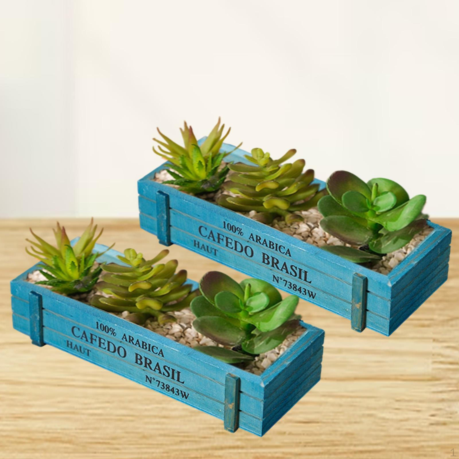 

Decorative And Multifunctional Rectangular Wooden Planter, Ideal for A Wedding, Balcony Or синій