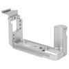 Handle L Quick Release Plate Vertical Shooting with Cold Shoe Base for Fuji XA7 Camera(silver )