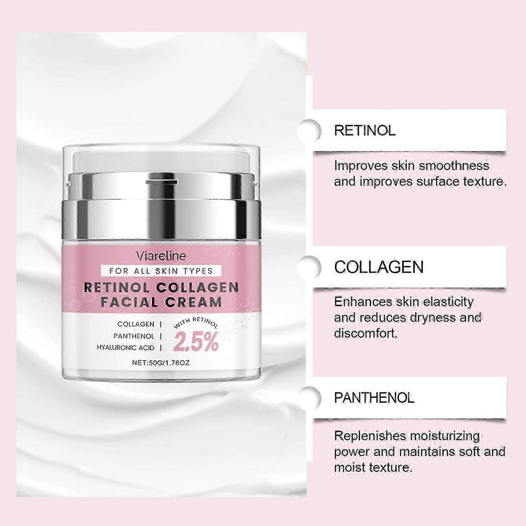 Retinol Facial Moisturizing Anti-Wrinkle Cream with Collagen and Hyaluronic Acid Instant Lifting Cream for Men and Women