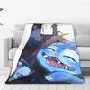 Warm Soft BlanketKids Picnic KPop Demon Hunters Anime Bedding Throws  Flannel Bedspread For Couch Bed Print Sofa Bed Cover
