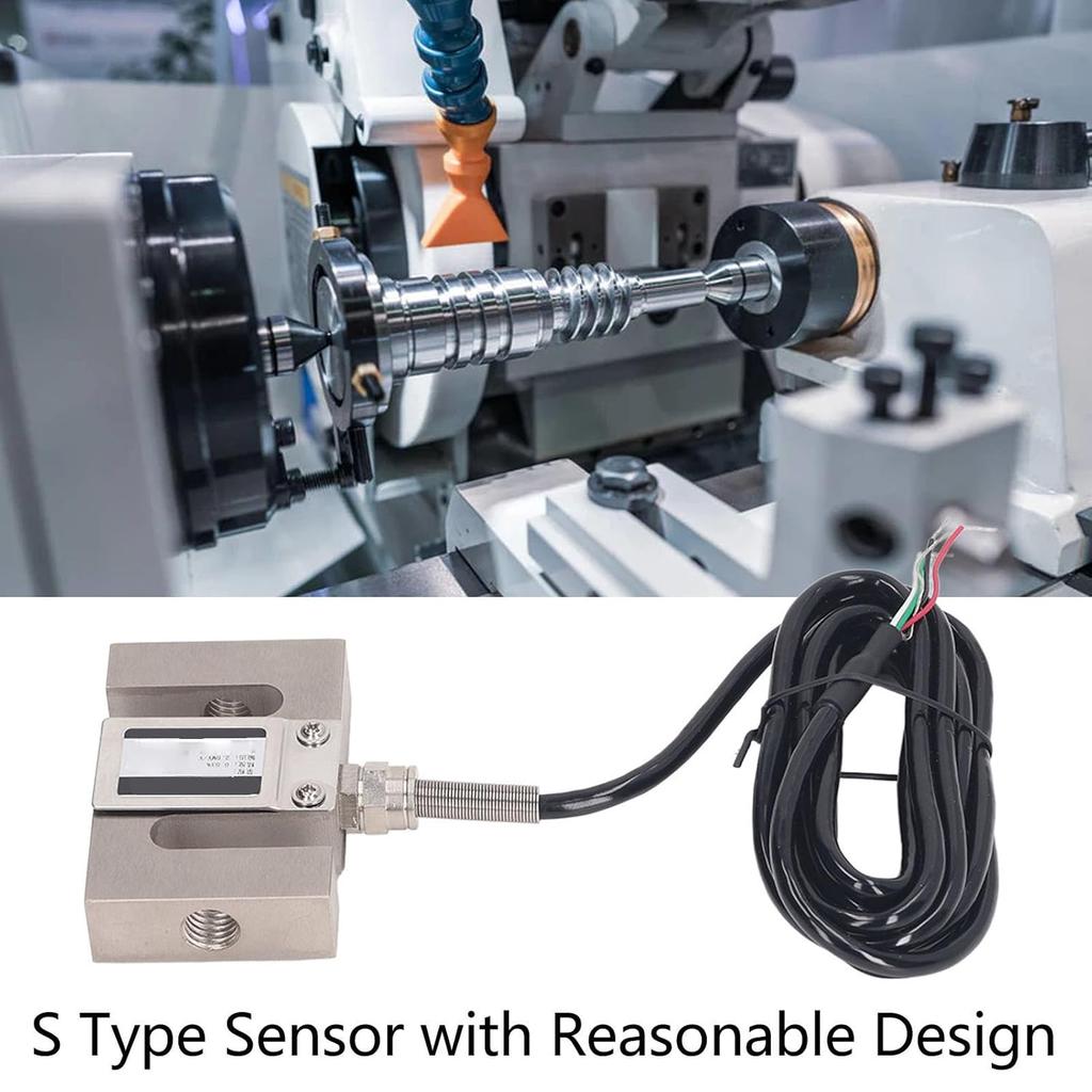 S Type Load Cell Sensor M8x1.25 Stainless Steel Pull Pressure Compression and Tension Force Sensor Miniature Weighing Sensor Small Space Microsensor