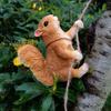 Ornaments Climbing Rope Squirrels Statue Resin Crafts Monkey Figurine  Home Decoration