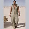 Men's Casual Solid Color Jumpsuit for Cross-Border Trade