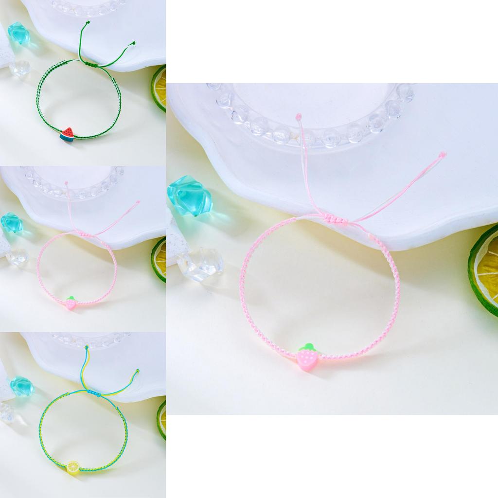 Summer Fruit Bracelet With Handmade Soft Clay For Women And Friendship Gifts