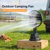 Portable Cordless Fan Rechargeable Personal Desktop Table Fan for Indoor Outdoor Tent Travel BBQ Fishing Jobsite