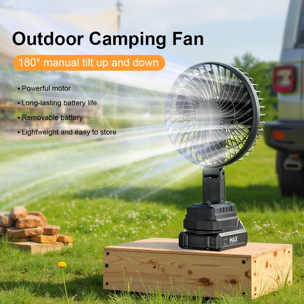 Portable Cordless Fan Rechargeable Personal Desktop Table Fan for Indoor Outdoor Tent Travel BBQ Fishing Jobsite