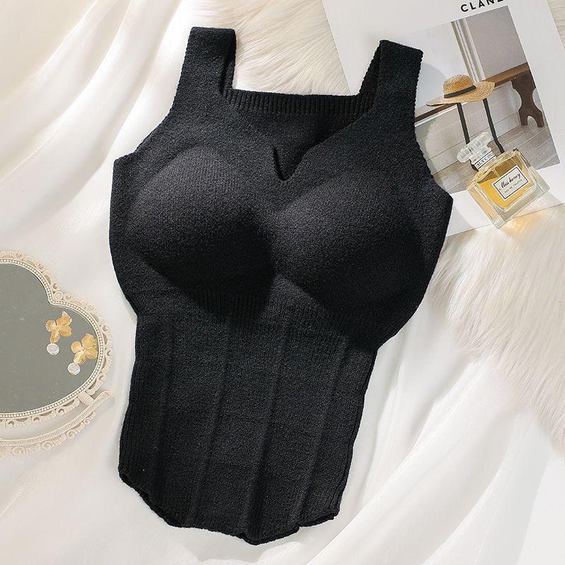 Women's Plus Size Self-Heating Velvet Vest - Thickened & Warm