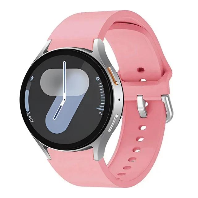 Oryginalny Silikonowy Pasek Do Samsung Galaxy Watch 7/6/5/4 44mm 40mm 5 Pro Sportowa Bransoleta Galaxy Watch 6 4 Classic 47mm 43mm Pasek