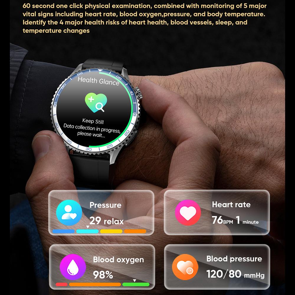 MT900 ECG Smart Watch 1.56 AMOLED Display Alipay Bluetooth-Compatible Calling Health Monitor Sport Watch