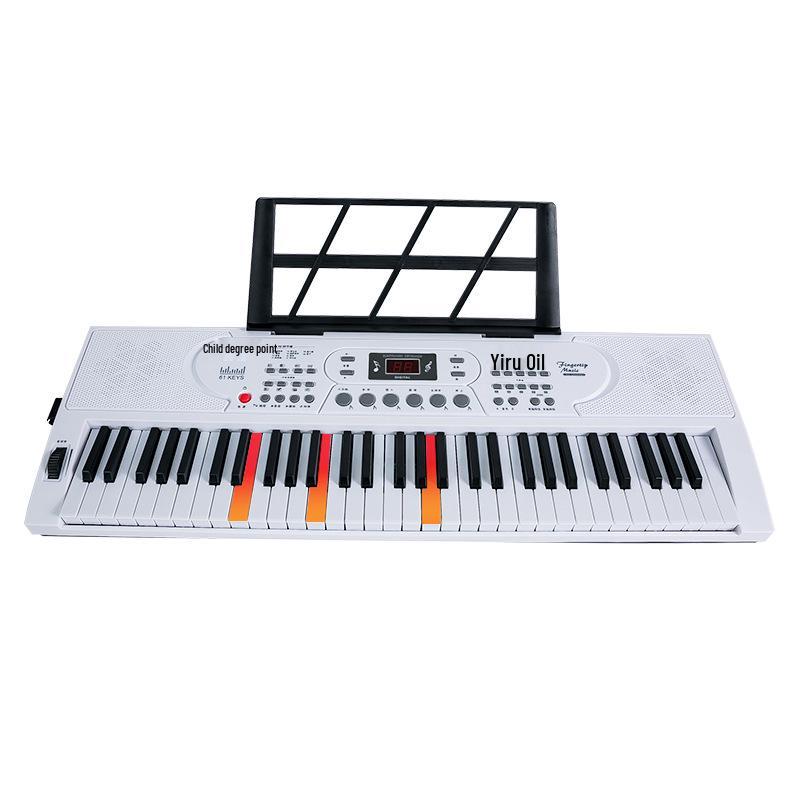 Portable 61-Key Electronic Keyboard for Beginner Students