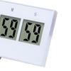 Target Timer LCD Screen Touch Key Compact Examination Timer for Study Office School Kitchen White