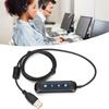 H901 USB-штекер QD-кабель Адаптер   Гучність Адаптер для гарнітури кол-центру для обладнання з 3,5-мм штекером