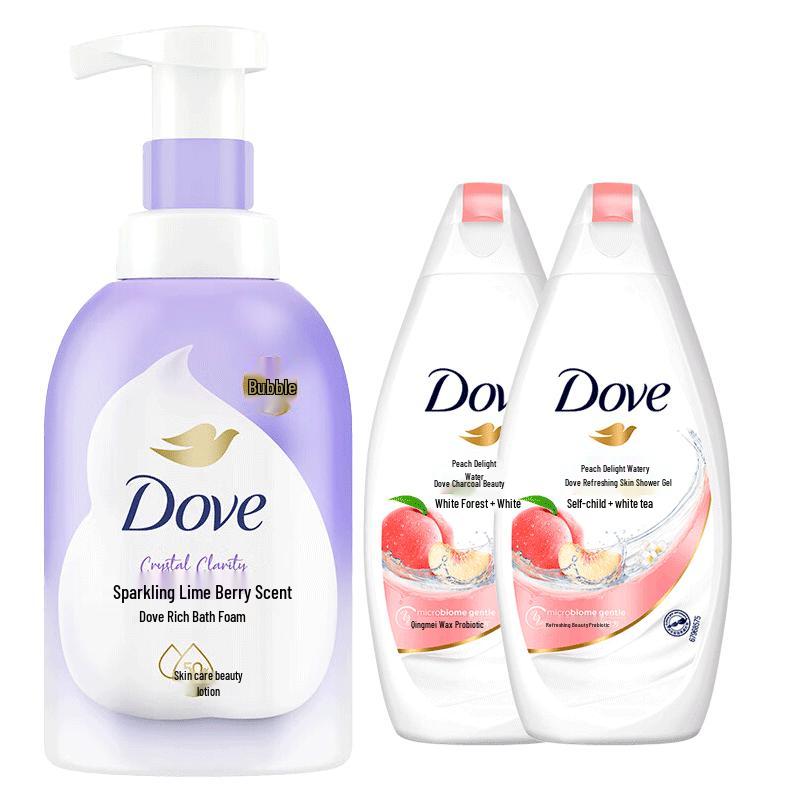

Dove Lime Berry Foaming & Moisturizing Body Wash Set