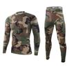 Intimo termico mimetico da uomo per esterno Intimo sportivo In pile Collant caldi Compressione Set di biancheria intima termica ad asciugatura rapida Tuta mimetica da uomo