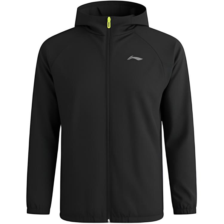 Li Ning Einfarbig Reißverschluss Vielseitige Kapuzen-Sportjacke Herren Oberbekleidung AFDVK37-2