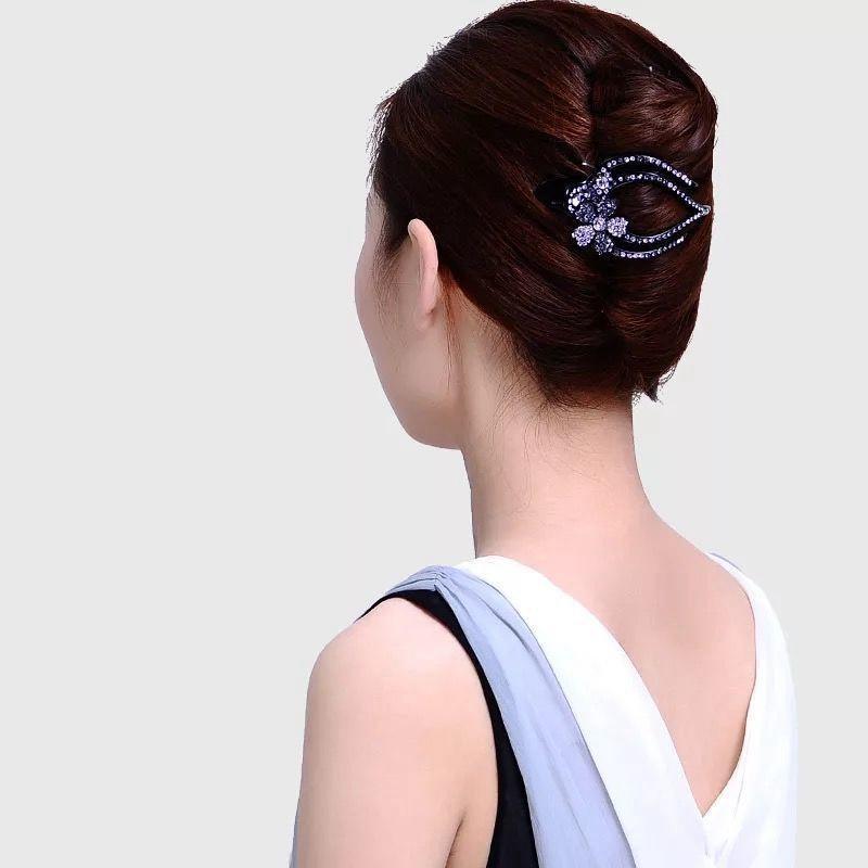 Strass Haar Krokodilklemmen Haar Kristall Haarnadel Frauen Hübsche Haarspangen Elegante Exquisite Dekoration Klaue Klemme