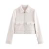 Women's Zipper Jacket Coat New Winter Long Sleeve Pocket Outerwear Coat Short Street Elegant Women's Jacket