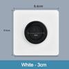 86Type Cable Socket Panel With Outlet Hole Decorative Cover Cable Organizer Storage  Office