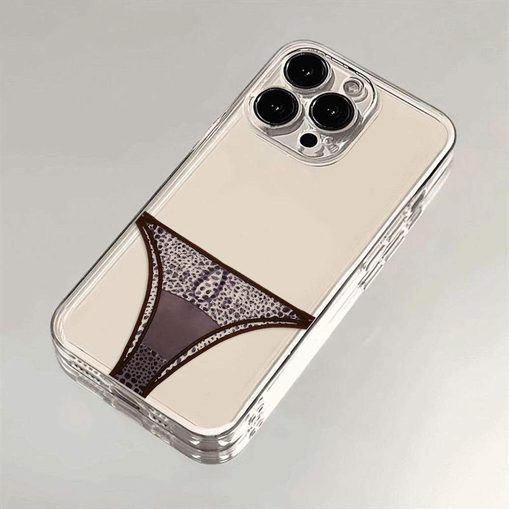 Sexy Lingerie Soft Clear Phone Case For iPhone 17 Air 16 15 13 12 11 Pro Max Pro Plus Protective Lightweight Funda Cover