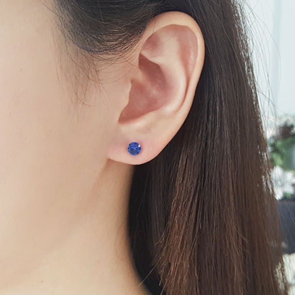 Sapphire 5-part birthstone earrings (Sse418)