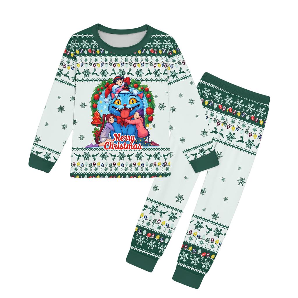 Jentesett Barn T-skjorte 2 stk Langermet Tegneserie Klær Antrekk