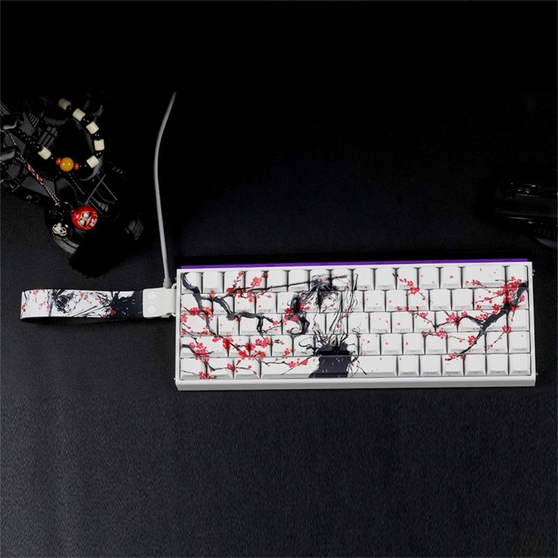 Original Profil Tastenkappen PBT Material Farbsublimation Seitendruck Tastenkappe Für Kleine Mechanische Tastaturen 60% 68% Layout