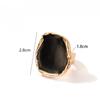 Mode Frauen Ring Emaille Ringe Punk Klassische Schwarz Emaille Ring Vintage Unregelmäßigen Ring Schmuck Geschenk