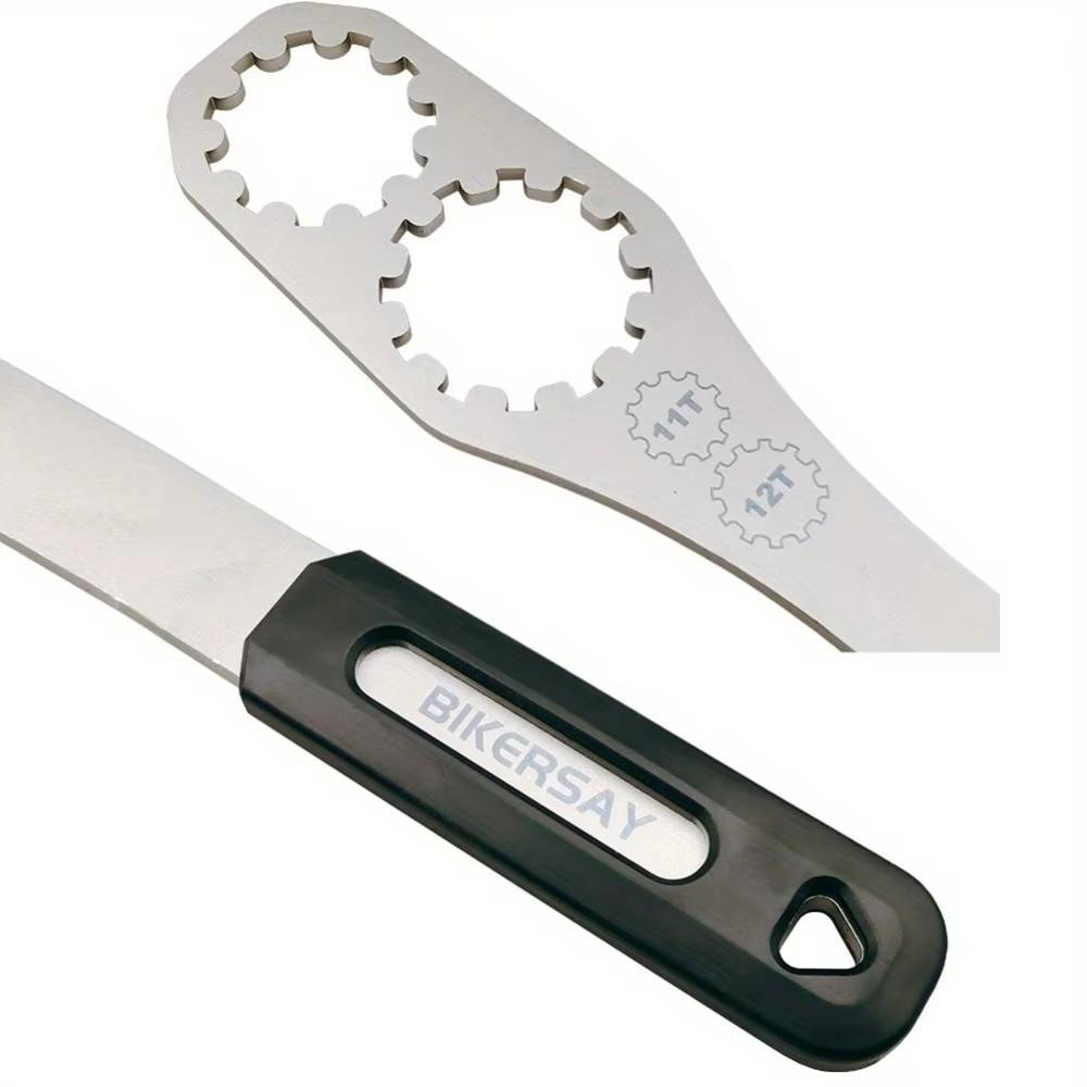 Stainless Steel Freewheel Wrench Ergonomic Handle MTB Gear Wheel Fixing Tool  MTB Gear Fixing