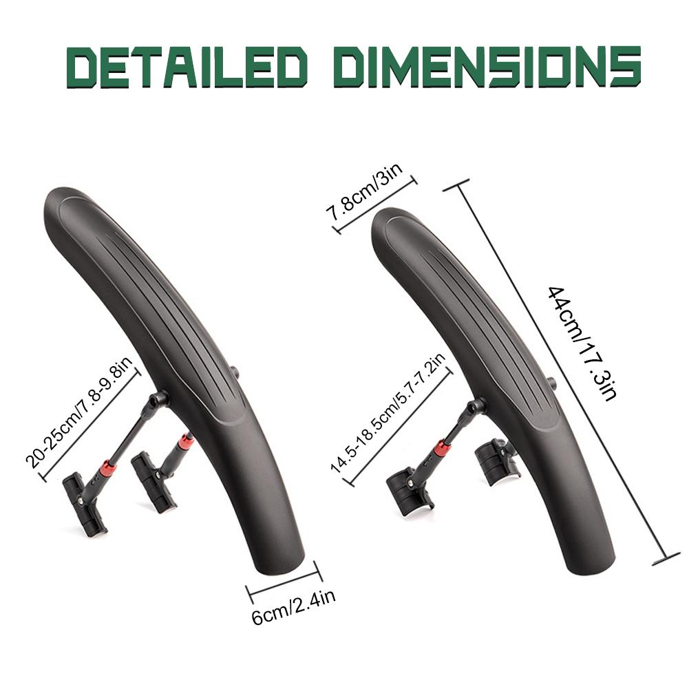 Bicycle Mudguard Adjustable Gravel Road Bike Mudguard Quick Release Road Bike Rear Front Fender Universal Mudguard Bike Parts