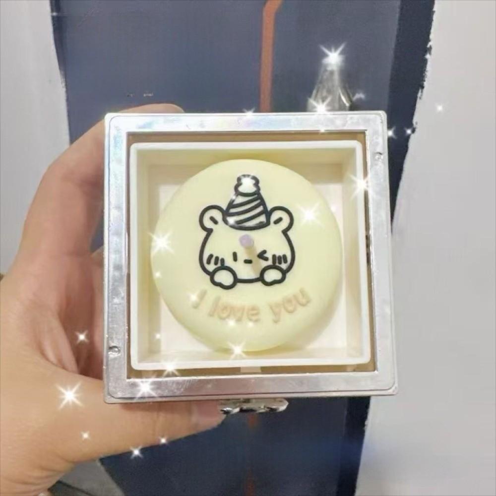 Valentýnský medvídek otočná prstýnková krabička úložná krabička dárková krabička k narozeninám pro milovanou osobu