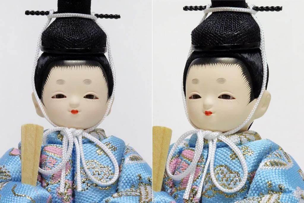 Kotohoki Shizuku Wooden Hina Doll with Round Tray, White, KTH-3201B1