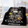 Graffiti Movie Personalized Name Blanket Gift Customizable Blanket Soft Warm Cozy Perfect for Couch Sofa Seaside Office All-Season Use