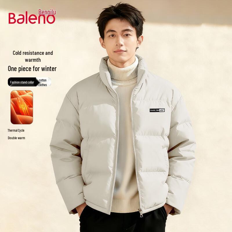 Baleno Men's Stand Collar Padded Winter Jacket