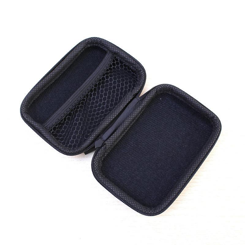 Mini Zipper Hard Headphone Holder Case Earbuds Pouch Box Key Coin Purse Earphone Holder Box Case USB Cable Organizer Storage Bag