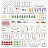 101PCS Fishing Lures Tackle Mixed Hard Baits Soft Baits Popper Crankbait VIB Topwater Floating Fishing Lures Hooks Fishing Accessories Kit Set with St