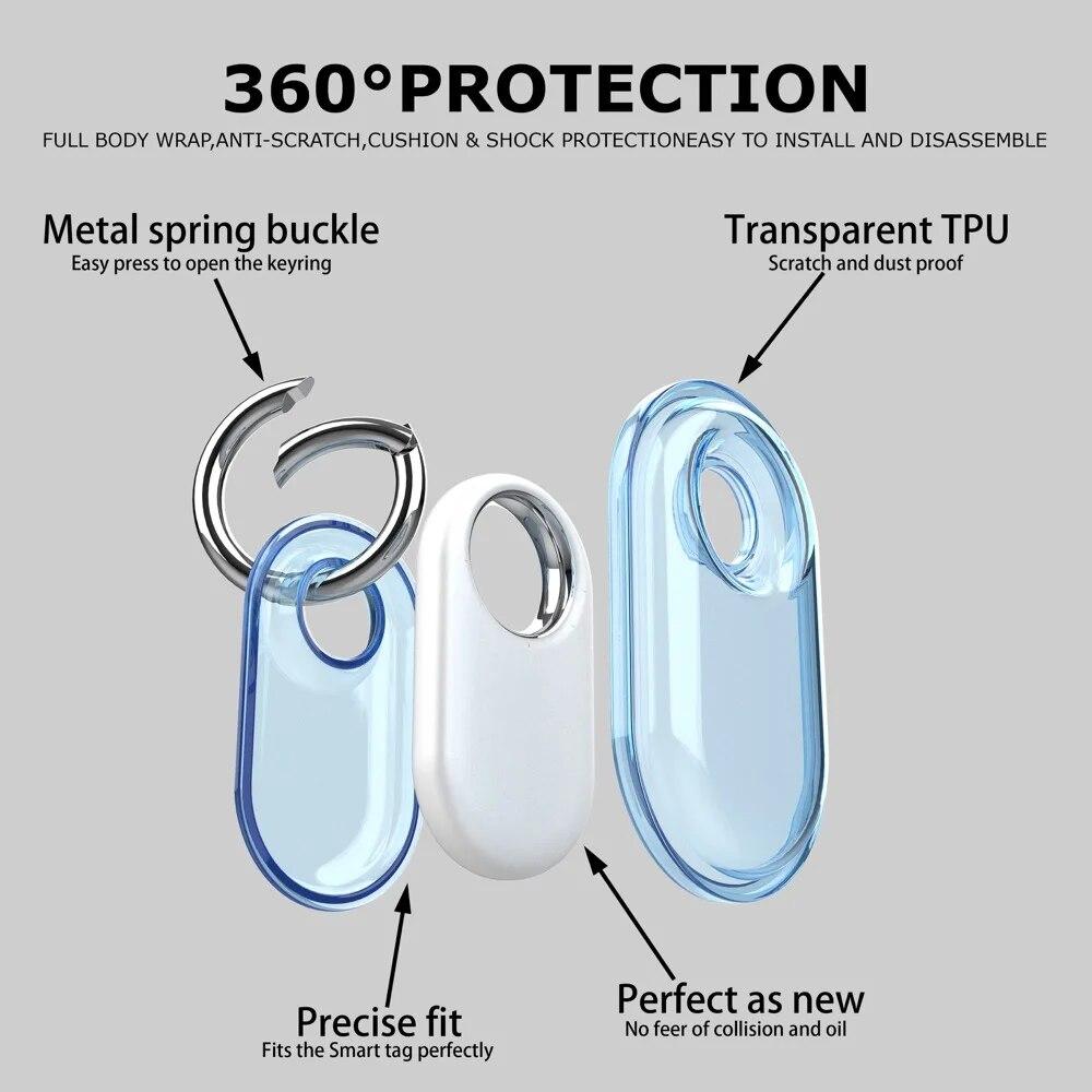 Etui na Samsung Galaxy SmartTag 2 Etui Ochronne Przezroczyste Etui TPU na Galaxy Smart Tag 2 Powłoka Ochronna Wodoodporne Akcesoria