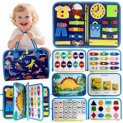 JUYEE Montessori Educational Toy for Year Busy Birthday Gift for Boys and Popular Christmas Early Finger Prep for Kindergarten Toy, 3-4 Olds, Board,